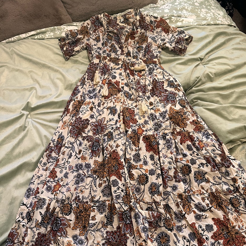 Floral Print Maxi Dress